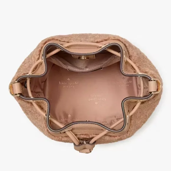 Kate Spade Rosie Faux Fur Bucket Crossbody With Pouch, NWT - Picture 3 of 8